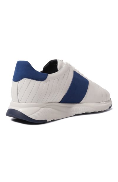 Кожаные кроссовки ZILLI белого цвета по цене 159500 руб., арт. H0094AM1013VSWR01, фото 5 Кожаные кроссовки ZILLI, арт. H0094AM1013VSWR01, фото 5