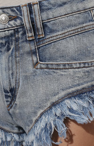 Джинсовые шорты ISABEL MARANT ETOILE голубого цвета по цене 29950 руб., арт. SH0455-22P022E/ENEIDA0, фото 5 Джинсовые шорты ISABEL MARANT ETOILE, арт. SH0455-22P022E/ENEIDA0, фото 5