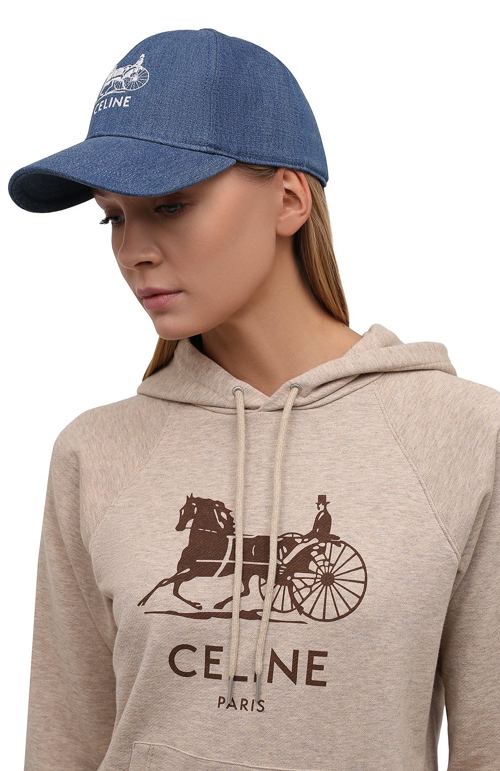 Джинсовая бейсболка CELINE, арт. 2AUA3182N, фото 2