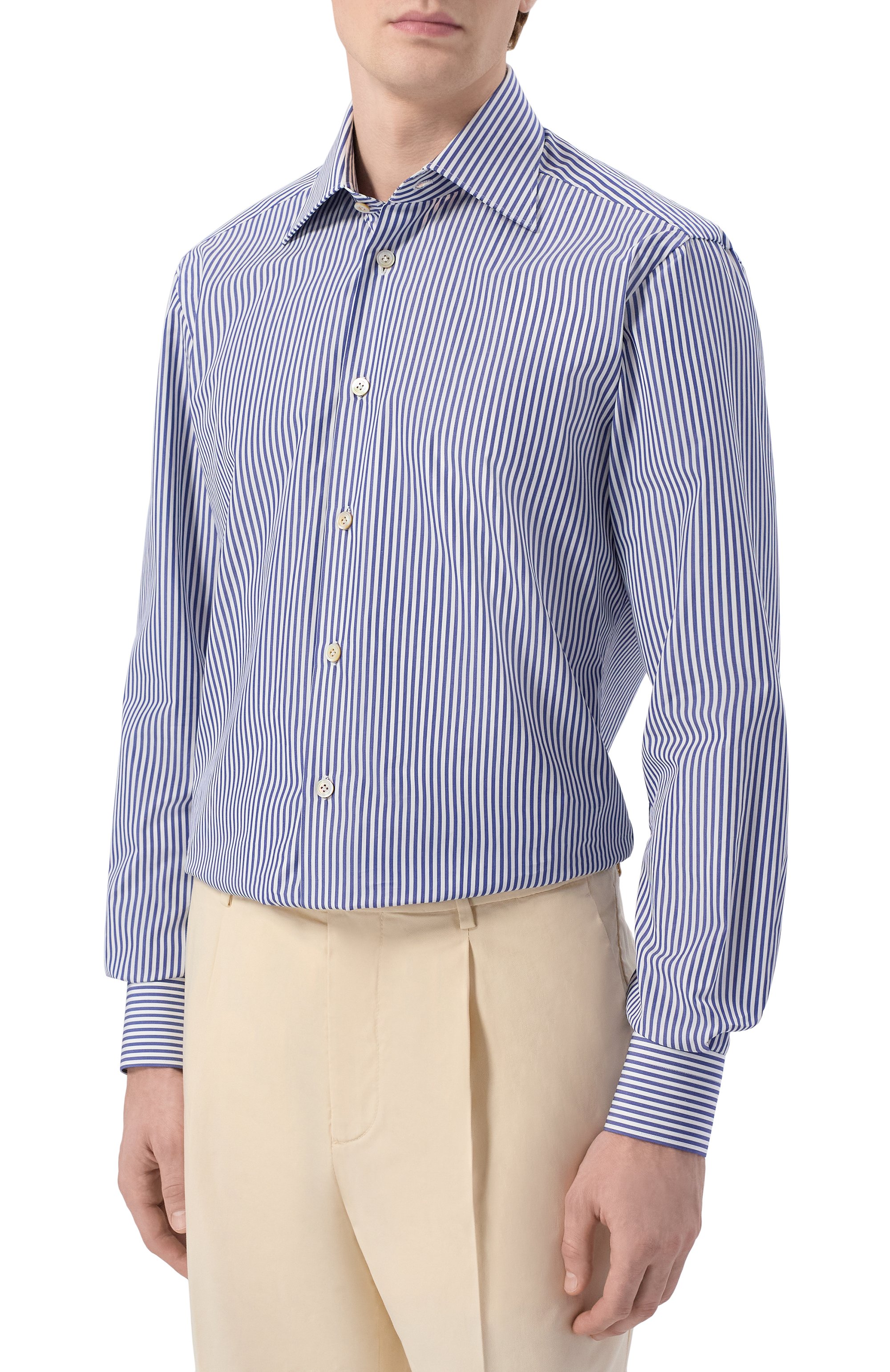 Хлопковая сорочка KITON, арт. UCCH09604, фото 3