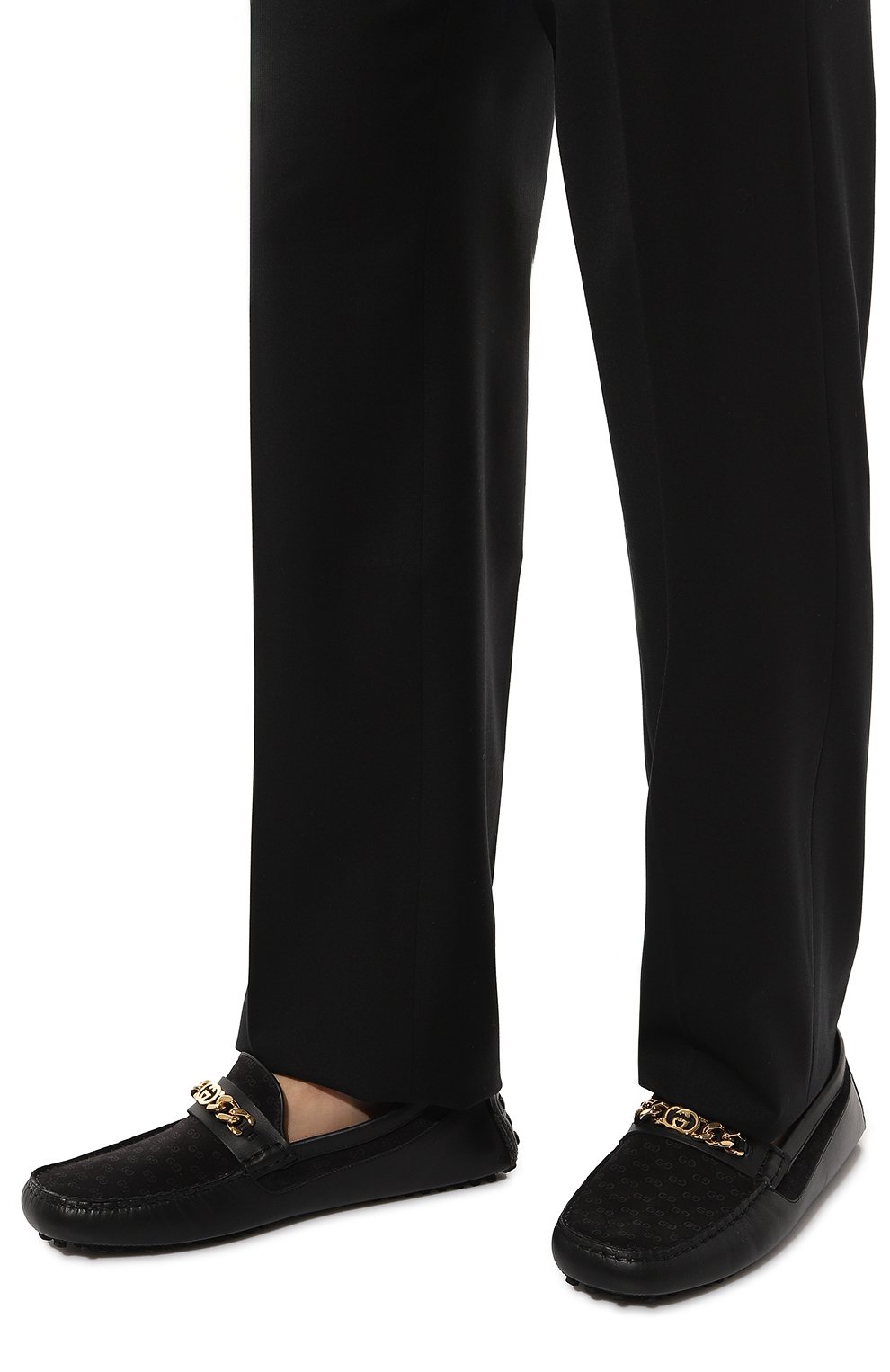 Кожаные мокасины GUCCI, арт. 730149/AABBN, фото 3