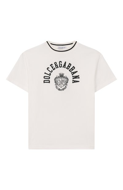 Хлопковая футболка DOLCE & GABBANA, арт. L4JTHV/G7PT0_001