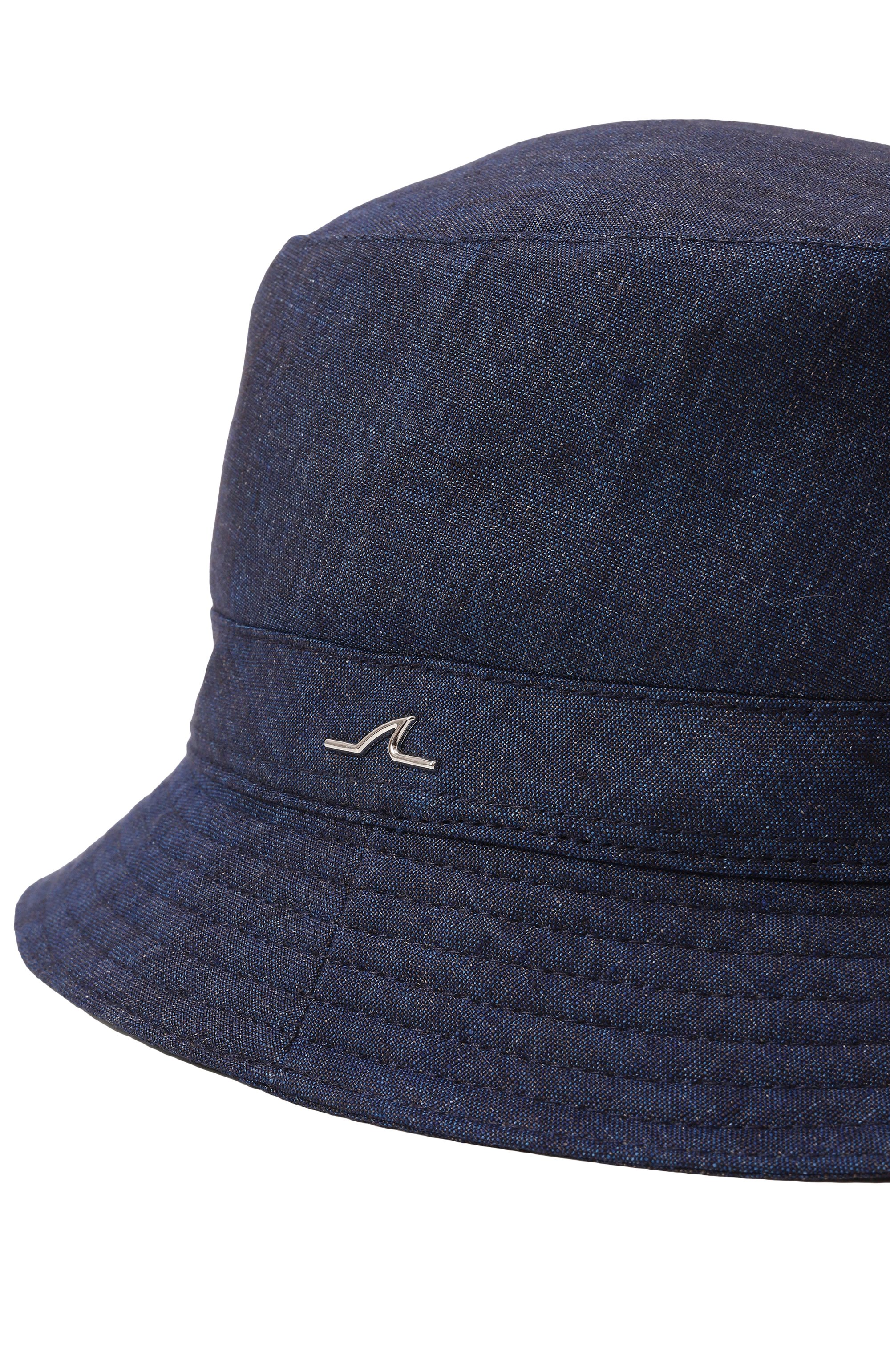 Льняная панама PAUL&SHARK темно-синего цвета по цене 32700 руб., арт. 25417103, фото 4 Льняная панама PAUL&SHARK, арт. 25417103, фото 4