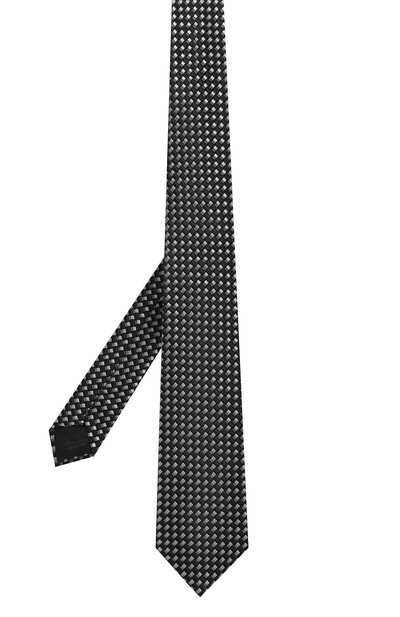 Шелковый галстук GIORGIO ARMANI черного цвета по цене 19950 руб., арт. 360054/4R924, фото 3 Шелковый галстук GIORGIO ARMANI, арт. 360054/4R924, фото 3