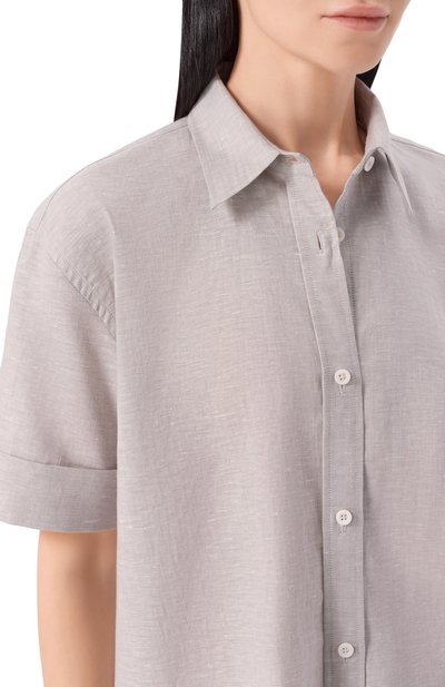 Рубашка изо льна и хлопка ZIMMERLI, арт. 4697-13102, фото 5