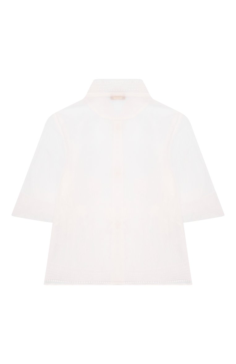 Детский жакет ELIE SAAB JUNIOR молочного цвета, арт. EFGC009 TS1025 | Фото 2 (Материал внешний: Синтетический материал; Рукава: Длинные; Девочки Кросс-КТ: Жакет-одежда; Автоматизация ТО: Проставлено; Автоматизация состава: Проставлено; Ростовка одежда: 6 лет | 116 см, 8 лет | 128 см, 10 - 11 лет | 140 - 146см, 12 лет | 152 см, 13 - 15 лет | 158 см, 16 лет | 164 см)