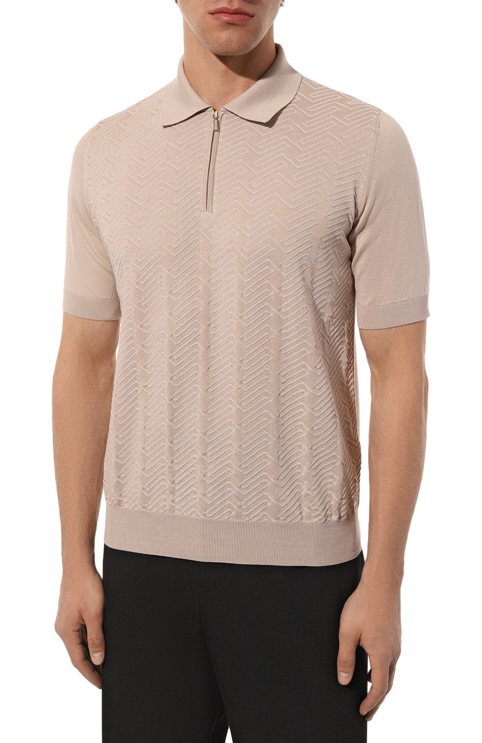 Поло из шелка и хлопка ZILLI, арт. MBZ-PZ052-GE0M1/MC01, фото 3