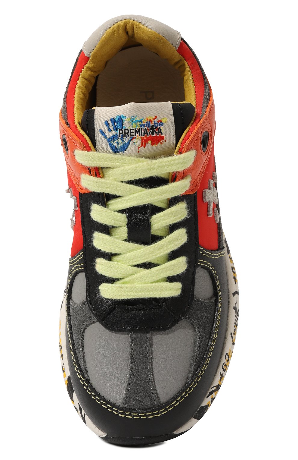 Кожаные кроссовки PREMIATA WILL BE разноцветного цвета по цене 19300 руб., арт. 19272022/R0BIN/27-35, фото 4 Кожаные кроссовки PREMIATA WILL BE, арт. 19272022/R0BIN/27-35, фото 4
