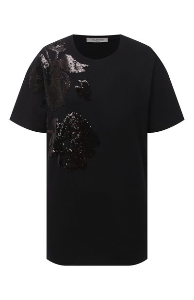 Женская хлопковая футболка VALENTINO, арт. UB3MG09B5UL
