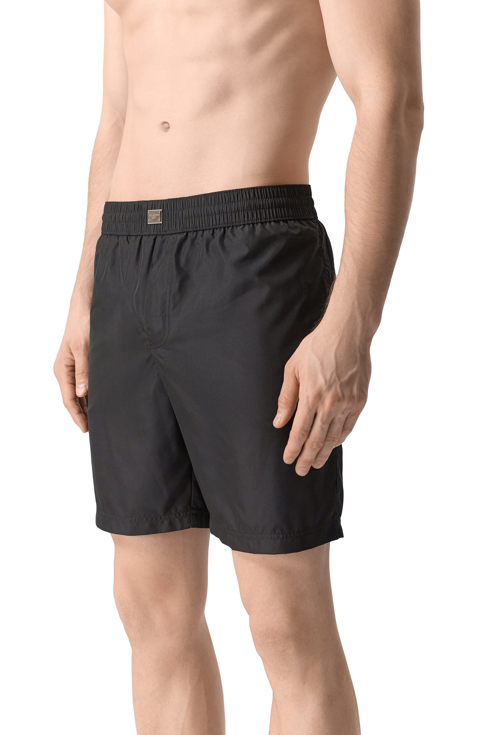 Плавки-шорты DOLCE & GABBANA черного цвета по цене 61550 руб., арт. M4F36T/0NR46/2-6, фото 2 Плавки-шорты DOLCE & GABBANA, арт. M4F36T/0NR46/2-6, фото 2