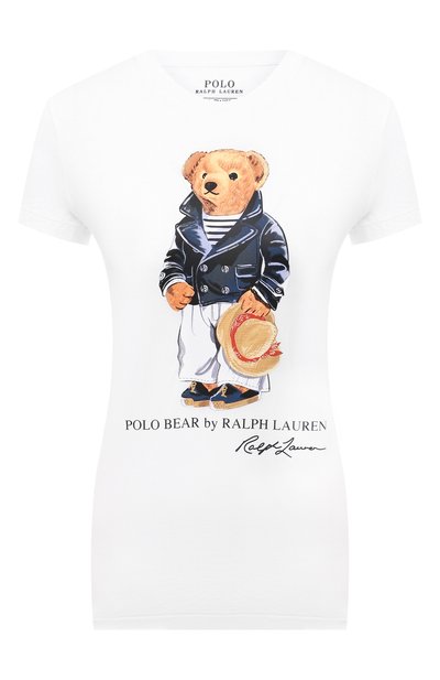 Женская хлопковая футболка POLO RALPH LAUREN, арт. 211827926