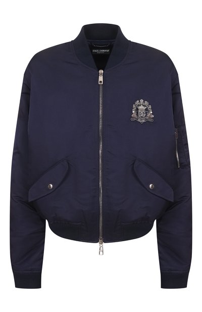 Мужской шелковый бомбер DOLCE & GABBANA, арт. G9BBMZ/FU1JL