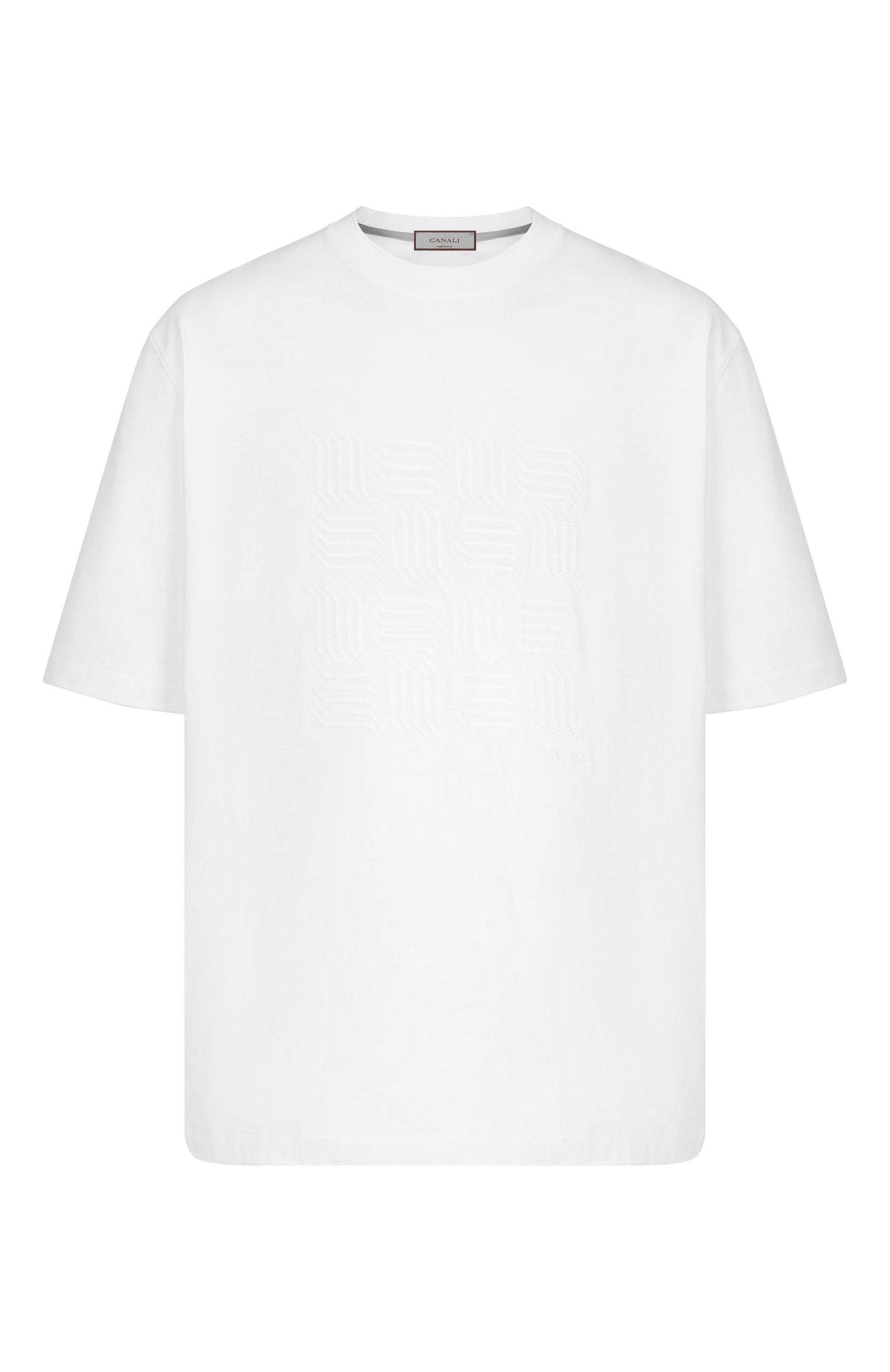 Хлопковая футболка CANALI, арт. T0943/MJ02436, фото 1