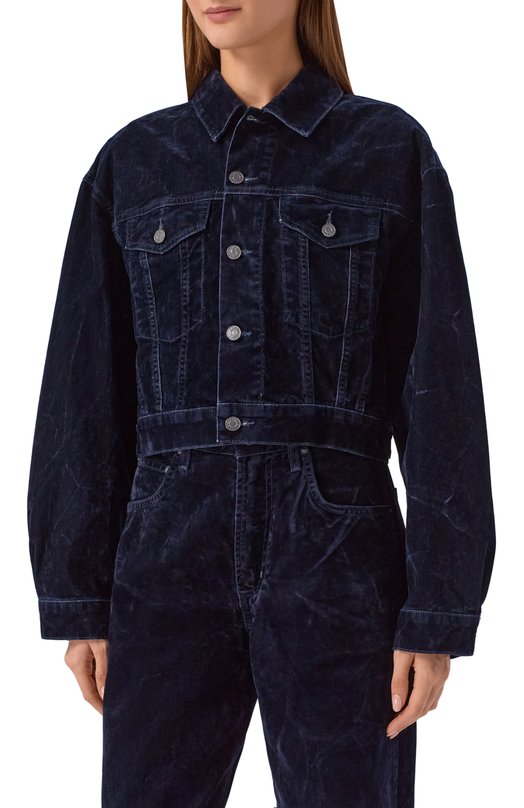 Бархатная куртка Radley Agolde A5115-1884 Синий  A5115-1884 Фото 3