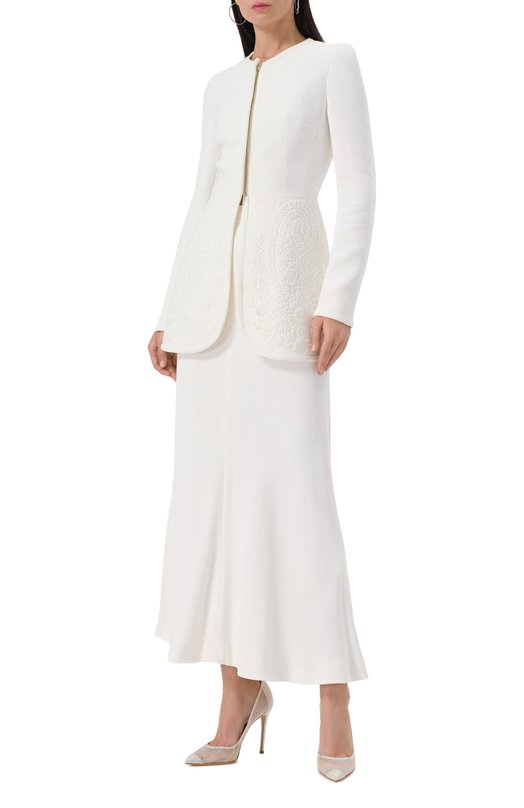 Текстильные туфли Rania 105 Gianvito Rossi G20130.15RIC.C0Z0F0F Белый  G20130.15RIC.C0Z0F0F Фото 3