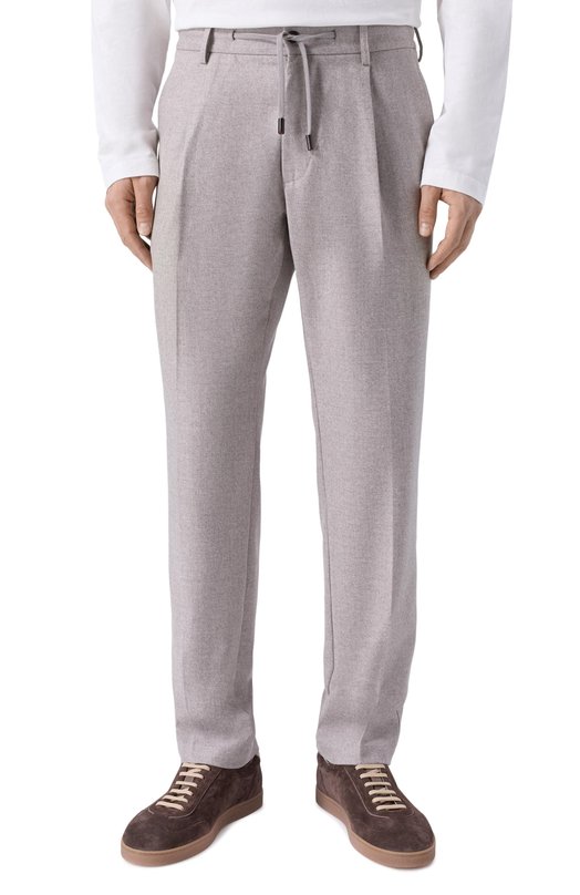 Брюки из шерсти и кашемира Capobianco 19M808.FA00./58 Бежевый  19M808.FA00./58 Фото 3