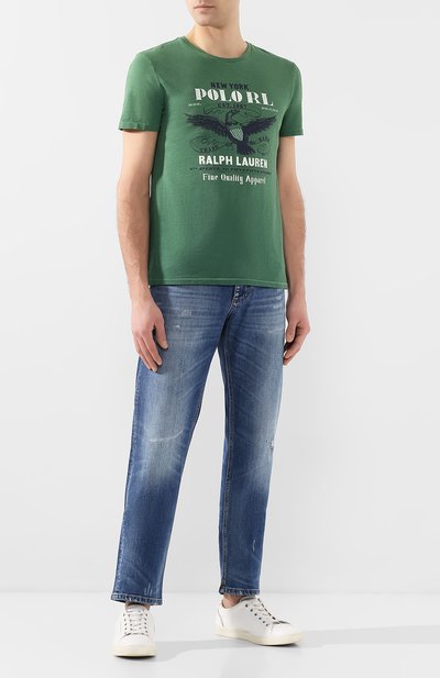 Хлопковая футболка POLO RALPH LAUREN, арт. 710791583, фото 2