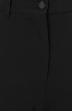 Женские брюки из вискозы DOLCE & GABBANA черного цвета, арт. FTDADT/FUGN7 | Фото 6 (Материал внешний: Вискоза; Материал сплава: Проставлено; Драгоценные камни: Проставлено; Длина (брюки, джинсы): Удлиненные; Силуэт Ж (брюки и джинсы): Расклешенные; Случай: Формальный; Женское Кросс-КТ: Брюки-одежда; Стили: Классический)