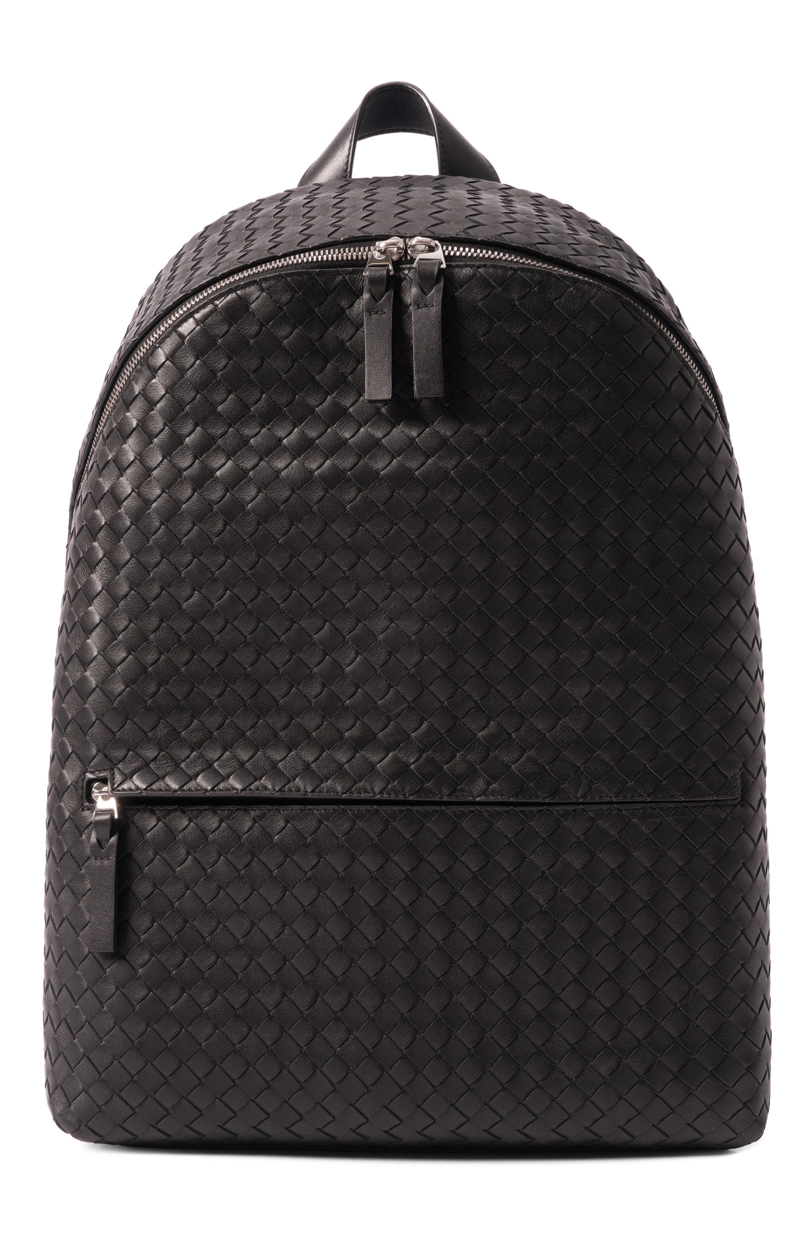 Рюкзак intrecciato 1975 BOTTEGA VENETA черного цвета по цене 582000 руб., арт. 876359/V4RT3_001, фото 1 Рюкзак intrecciato 1975 BOTTEGA VENETA, арт. 876359/V4RT3_001, фото 1
