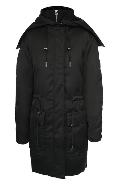 Приталенный пуховик с накладными карманами и капюшоном ACNE STUDIOS, арт. 12D163, фото 1