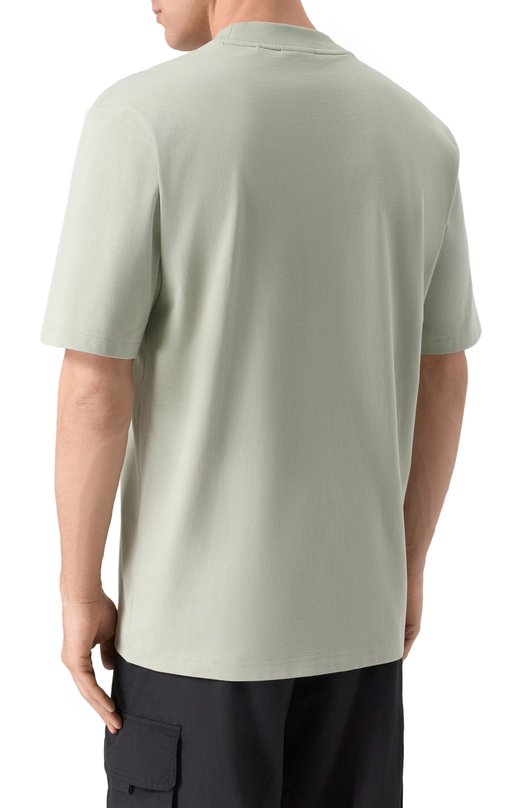 Хлопковая футболка HUGO Blue 50509991 Зелёный  50509991 Фото 4