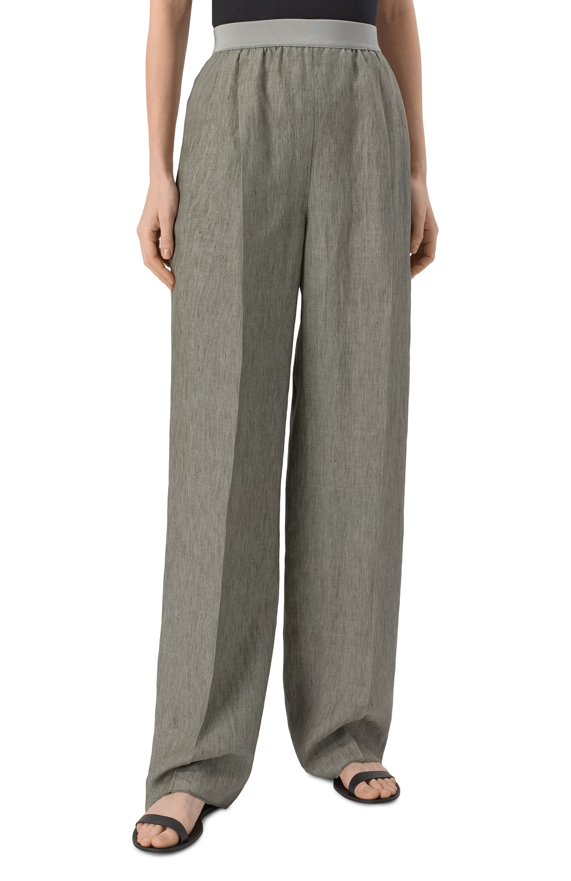 Льняные брюки AGNONA, арт. T70608/U3039, фото 3