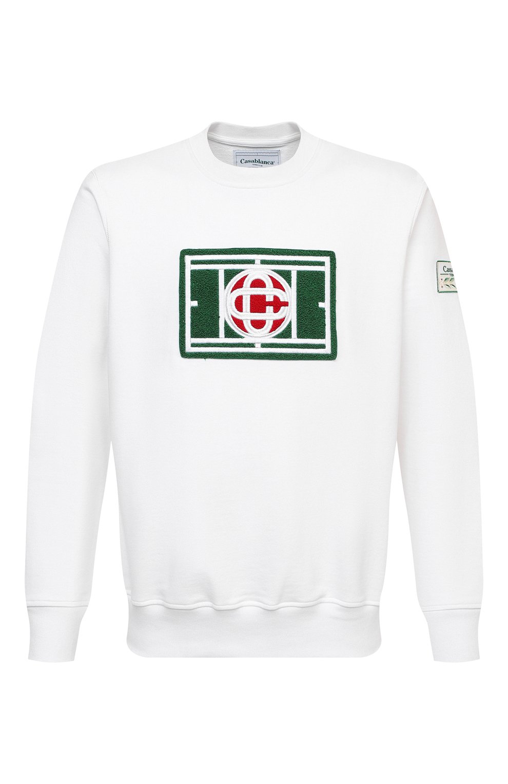 Хлопковый свитшот CASABLANCA, арт. MS21-JTP-001 WHITE-TENNIS C0URT, фото 1