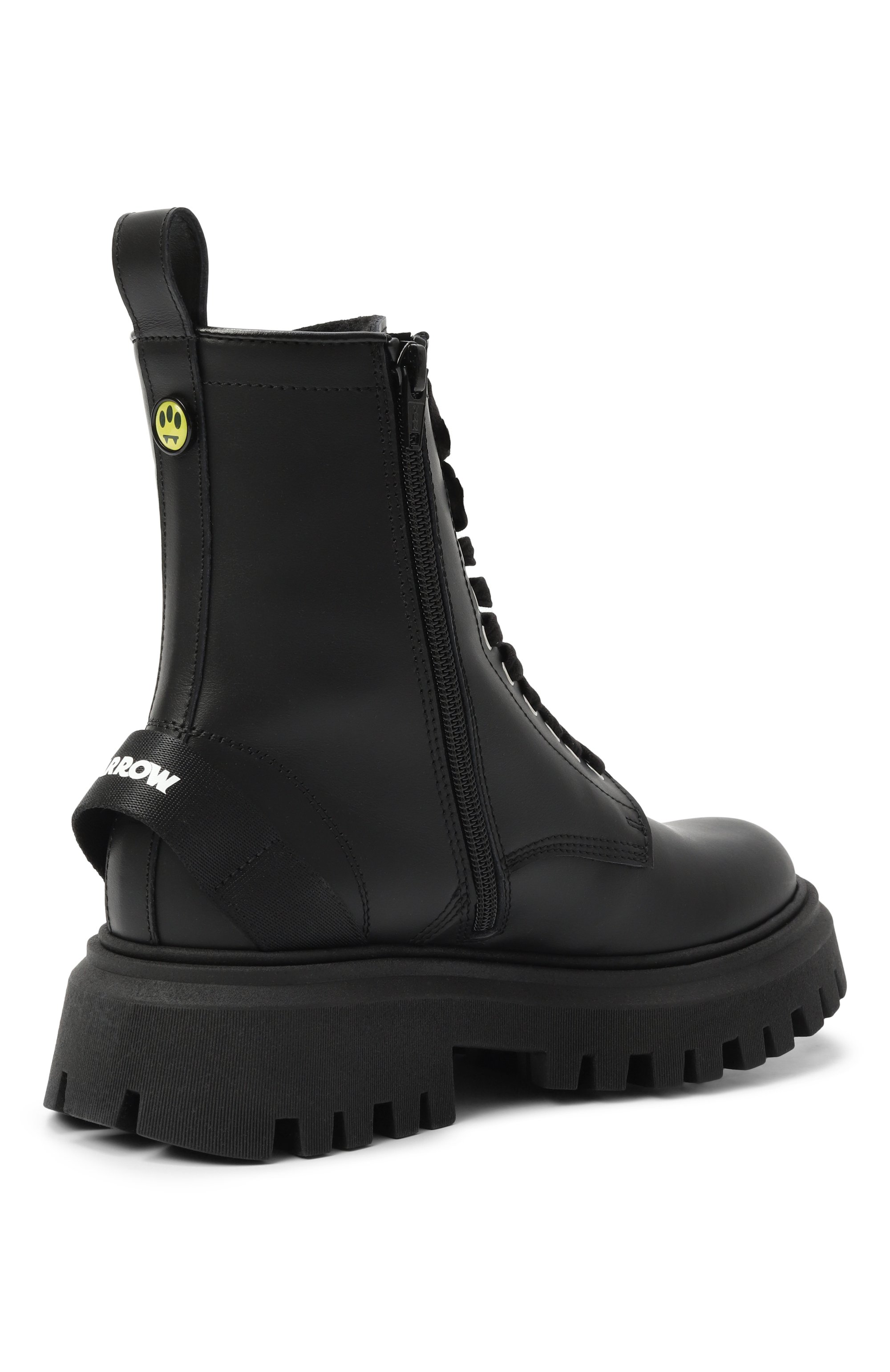 Кожаные ботинки BARROW черного цвета по цене 31300 руб., арт. 81323/36-40, фото 3 Кожаные ботинки BARROW, арт. 81323/36-40, фото 3