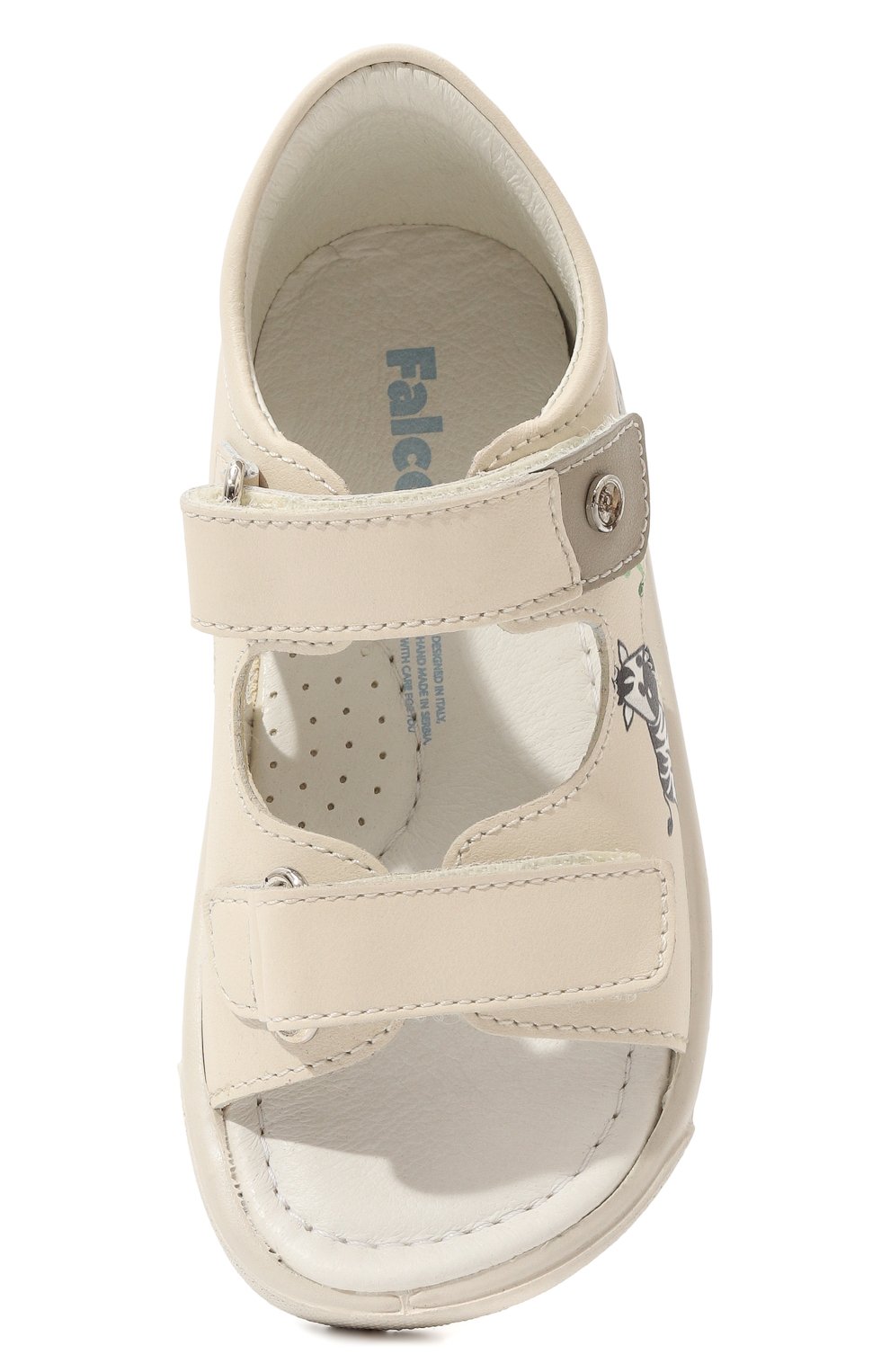 Кожаные сандалии FALCOTTO кремового цвета по цене 9950 руб., арт. 1500988/01/18-26, фото 4 Кожаные сандалии FALCOTTO, арт. 1500988/01/18-26, фото 4