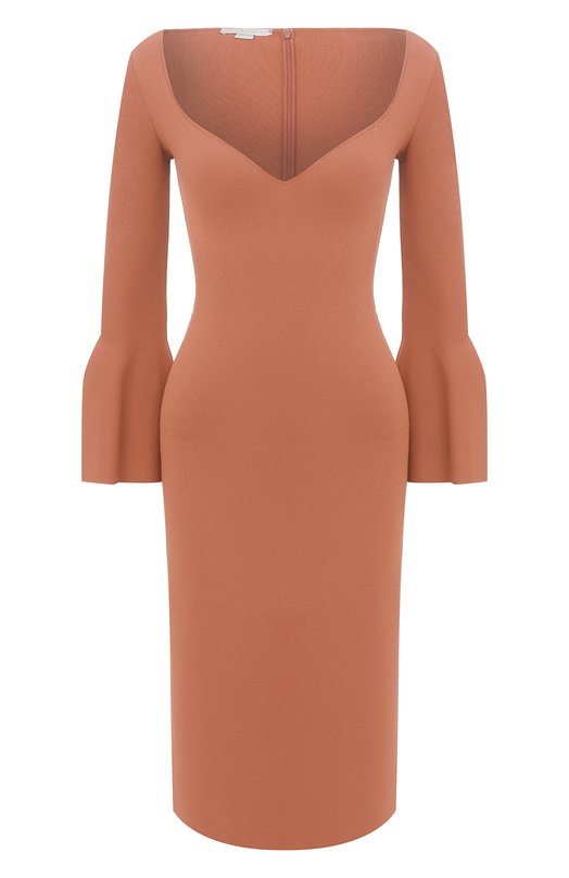 

Платье из вискозы Stella McCartney, Коричневый