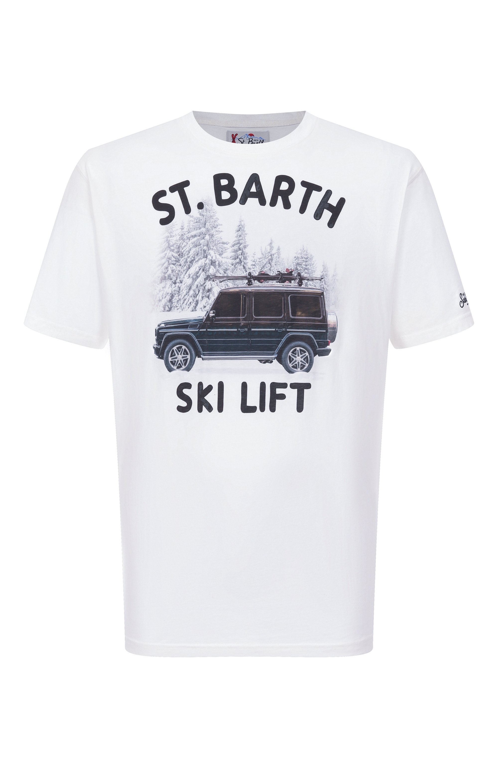 Хлопковая футболка MC2 SAINT BARTH белого цвета по цене 10750 руб., арт. ARN0004-00932I/ARN0TT WARM, фото 1 Хлопковая футболка MC2 SAINT BARTH, арт. ARN0004-00932I/ARN0TT WARM, фото 1