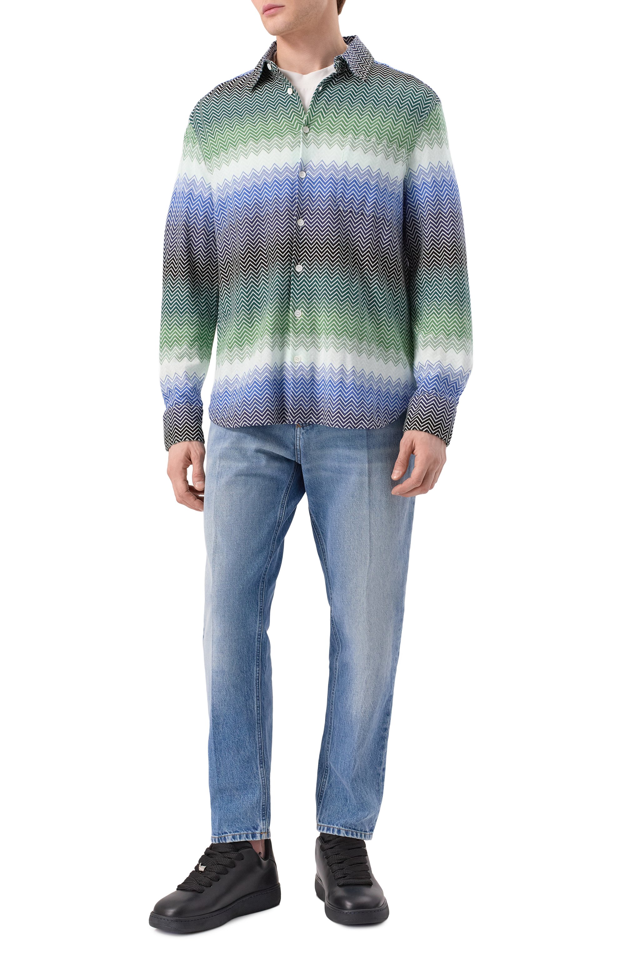 Хлопковая рубашка MISSONI, арт. US25SJ0K/BR010V, фото 2