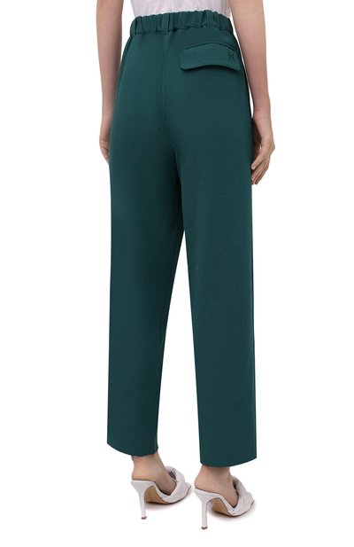 Брюки KENZO зеленого цвета по цене 35750 руб., арт. FB62PA0275AJ, фото 4 Брюки KENZO, арт. FB62PA0275AJ, фото 4