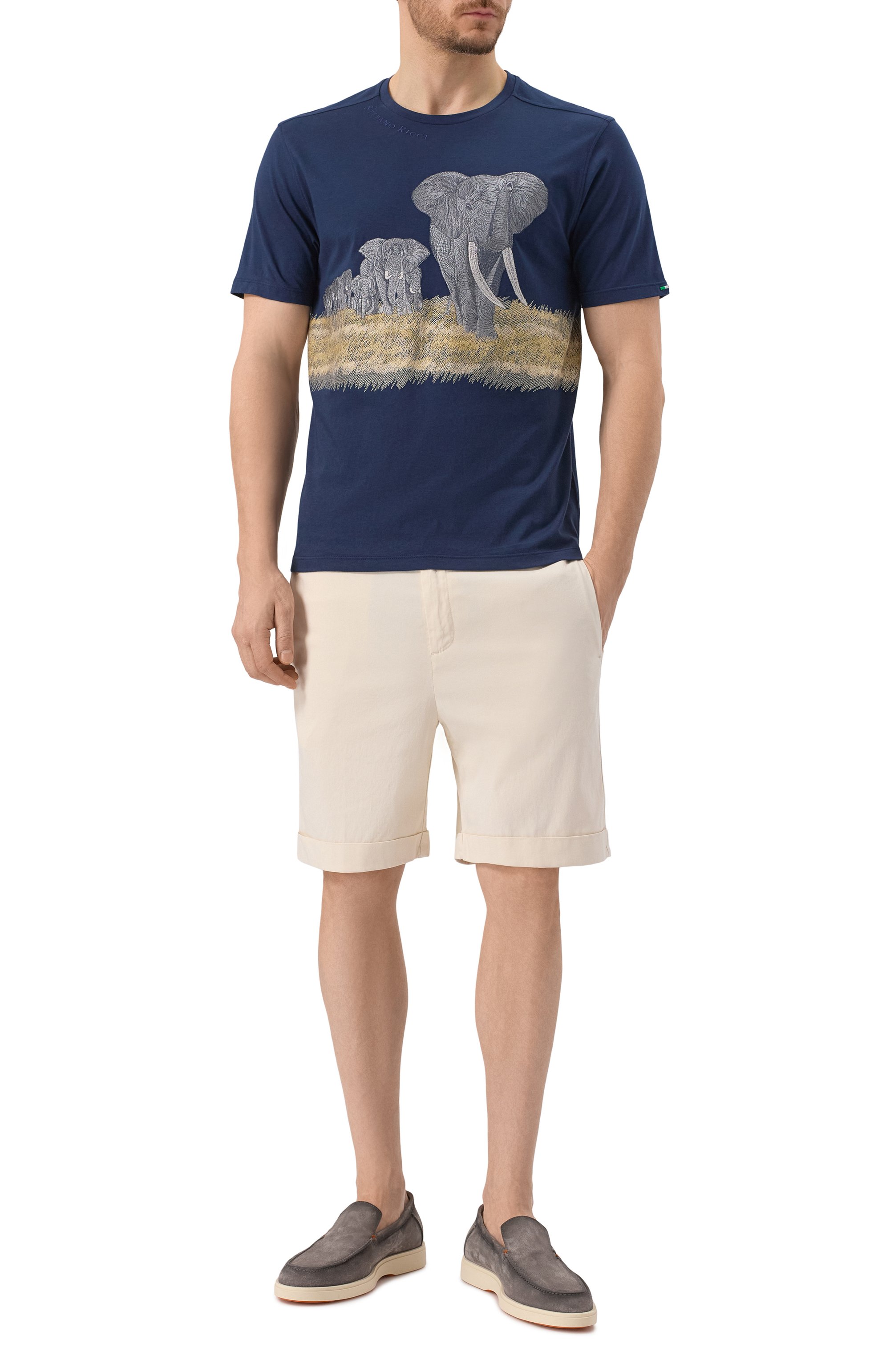 Шорты из лиоцелла и хлопка CANALI, арт. 95606/PT01355, фото 2