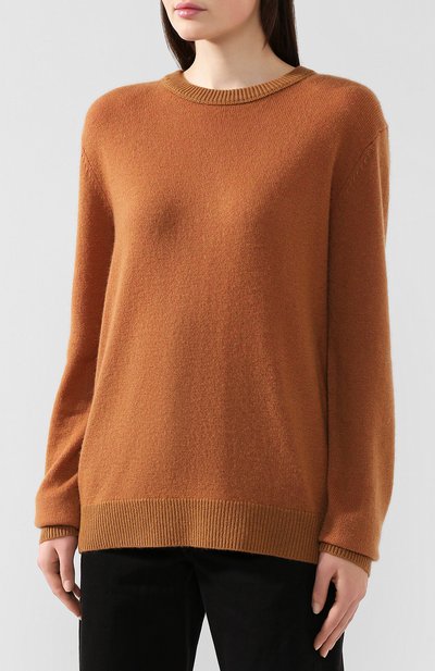 Кашемировый пуловер ACNE STUDIOS коричневого цвета по цене 42850 руб., арт. C60013/W, фото 3 Кашемировый пуловер ACNE STUDIOS, арт. C60013/W, фото 3