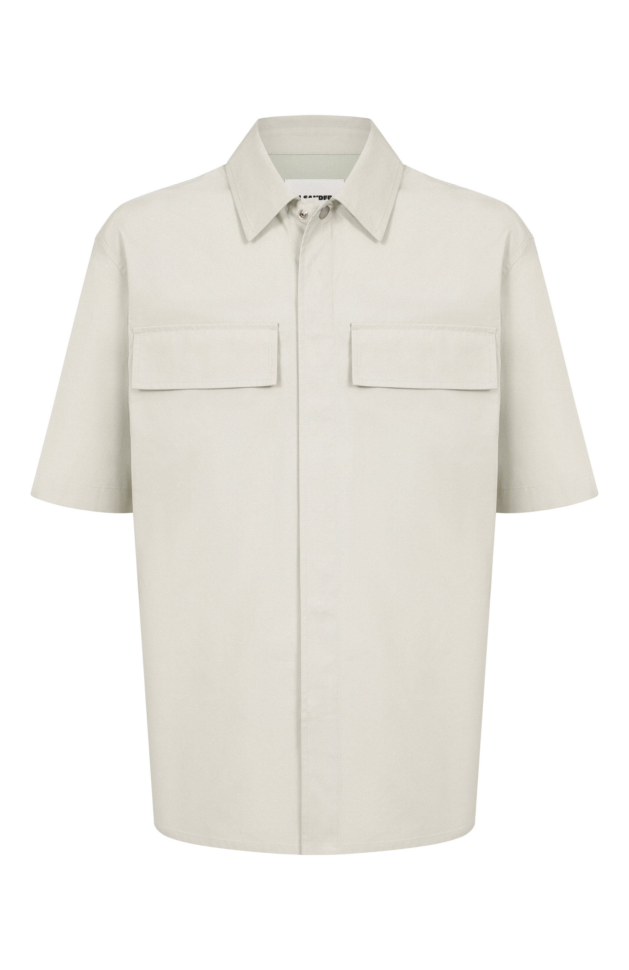 Хлопковая рубашка JIL SANDER светло-зеленого цвета по цене 135500 руб., арт. J47DL0163-J45296, фото 1 Хлопковая рубашка JIL SANDER, арт. J47DL0163-J45296, фото 1