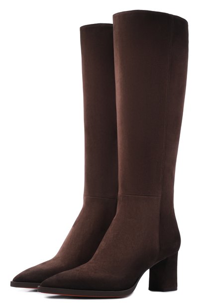 Женские замшевые сапоги SANTONI, арт. WSEG71717PC4NAEA