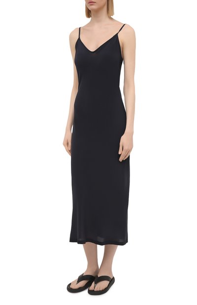 Шелковое платье SHAN темно-синего цвета по цене 49450 руб., арт. 42121-96, фото 3 Шелковое платье SHAN, арт. 42121-96, фото 3