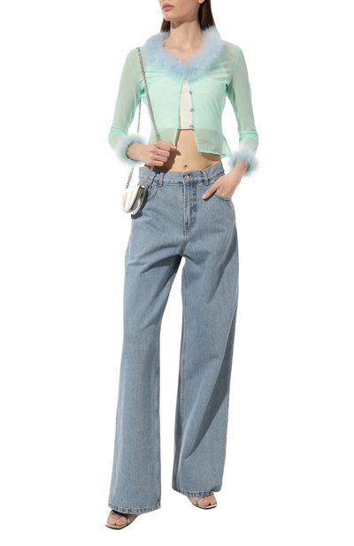 Топ SUBTERRANEI бирюзового цвета по цене 27500 руб., арт. P23subss23-020, фото 2 Топ SUBTERRANEI, арт. P23subss23-020, фото 2