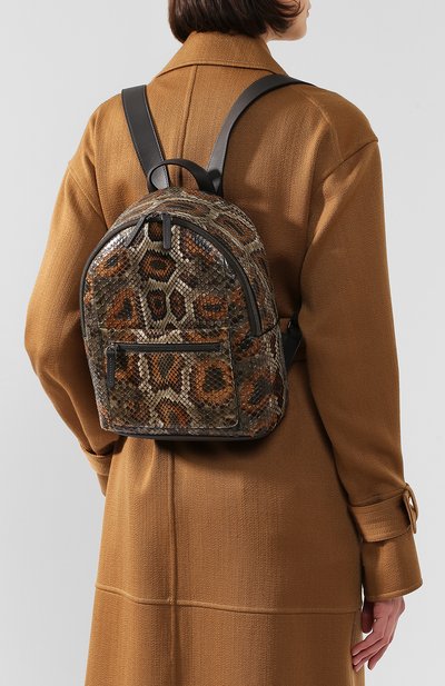 Рюкзак из кожи питона BRUNELLO CUCINELLI коричневого цвета по цене 482000 руб., арт. MBPXD2078P/PBIV, фото 5 Рюкзак из кожи питона BRUNELLO CUCINELLI, арт. MBPXD2078P/PBIV, фото 5