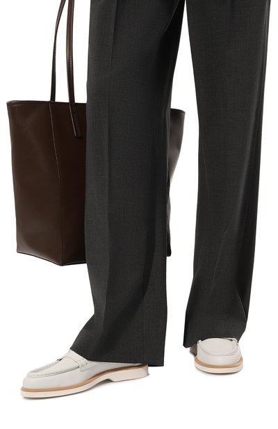 Кожаные лоферы SANTONI, арт. WUQY59818BIASSW6, фото 3