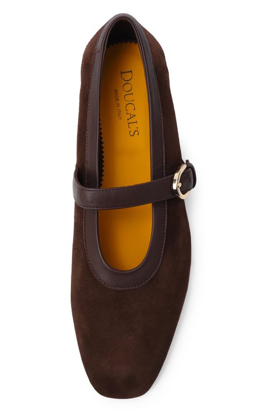 Замшевые балетки Doucal's DD8859MAENPZ837N Коричневый  DD8859MAENPZ837N Фото 6