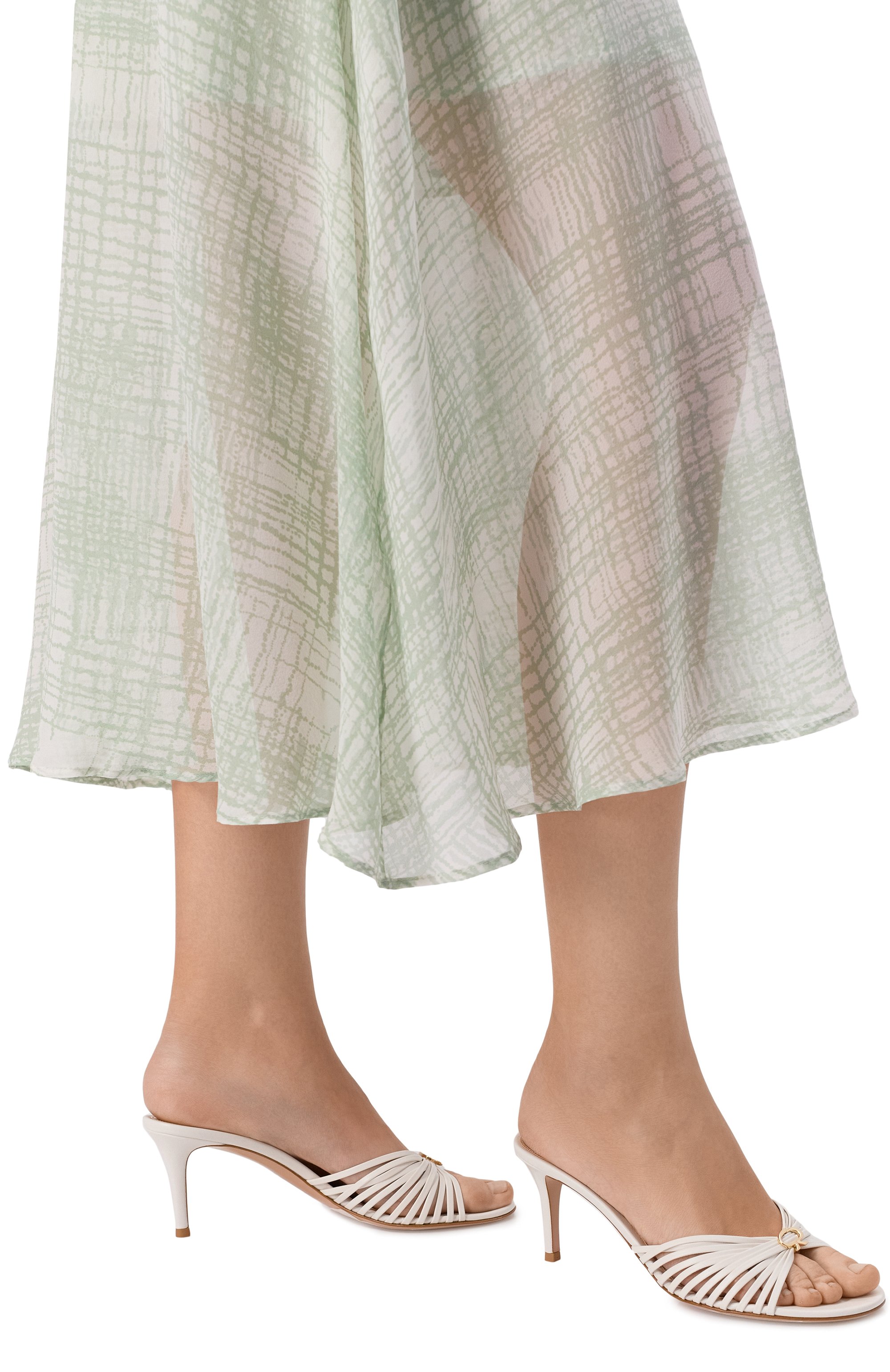 Кожаные мюли vyna 70 GIANVITO ROSSI белого цвета по цене 104500 руб., арт. G10016.70RIC.NAPBIAN, фото 2 Кожаные мюли vyna 70 GIANVITO ROSSI, арт. G10016.70RIC.NAPBIAN, фото 2