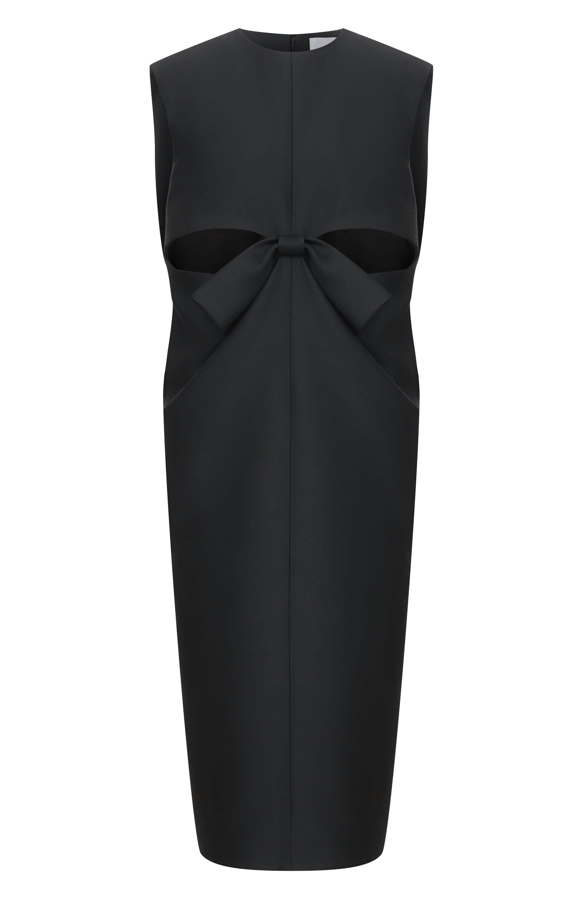 Платье из шерсти и шелка BALENCIAGA черного цвета по цене 431500 руб., арт. 872111/TUT22, фото 1 Платье из шерсти и шелка BALENCIAGA, арт. 872111/TUT22, фото 1