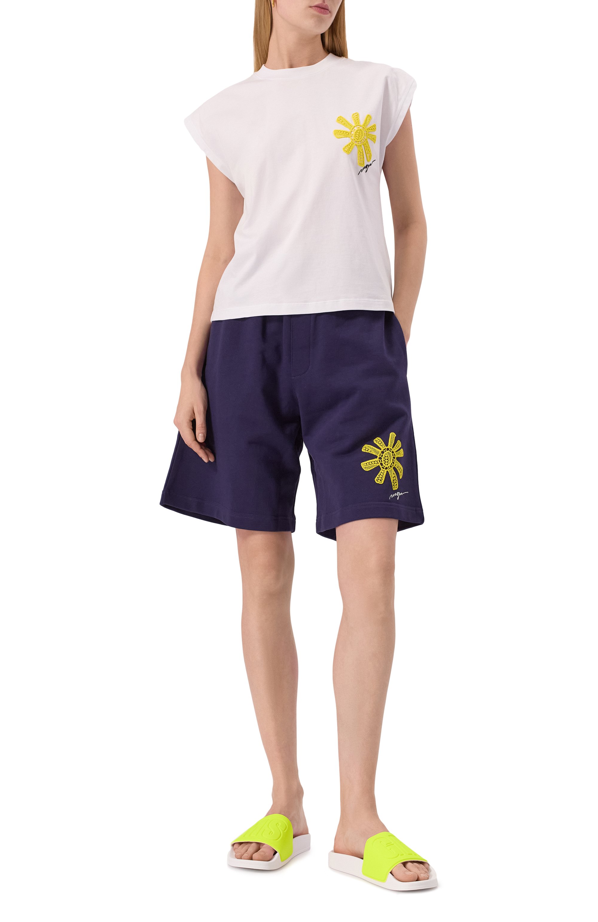 Хлопковая футболка MSGM, арт. 3841MDM147/257002, фото 2