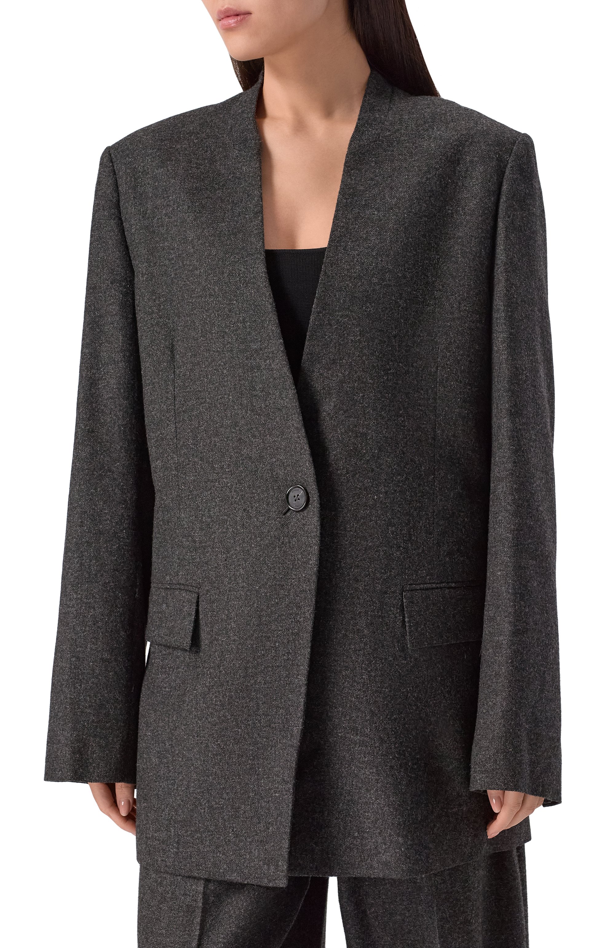 Жакет из вискозы и шерсти TOTEME, арт. 254-WRZ0060-FB0472, фото 6