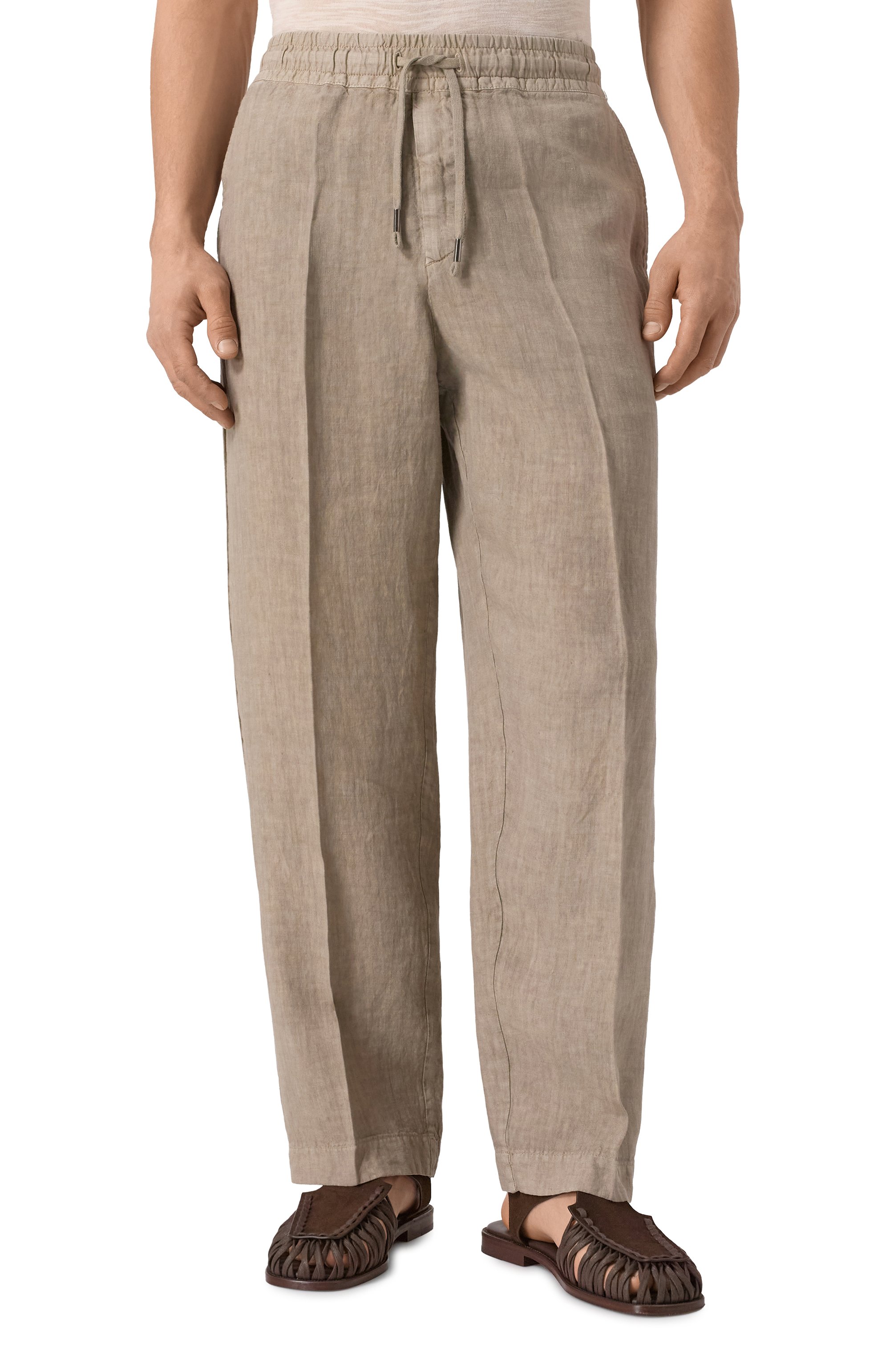 Льняные брюки INLINUM, арт. PAJAMA/TR0PEA, фото 3