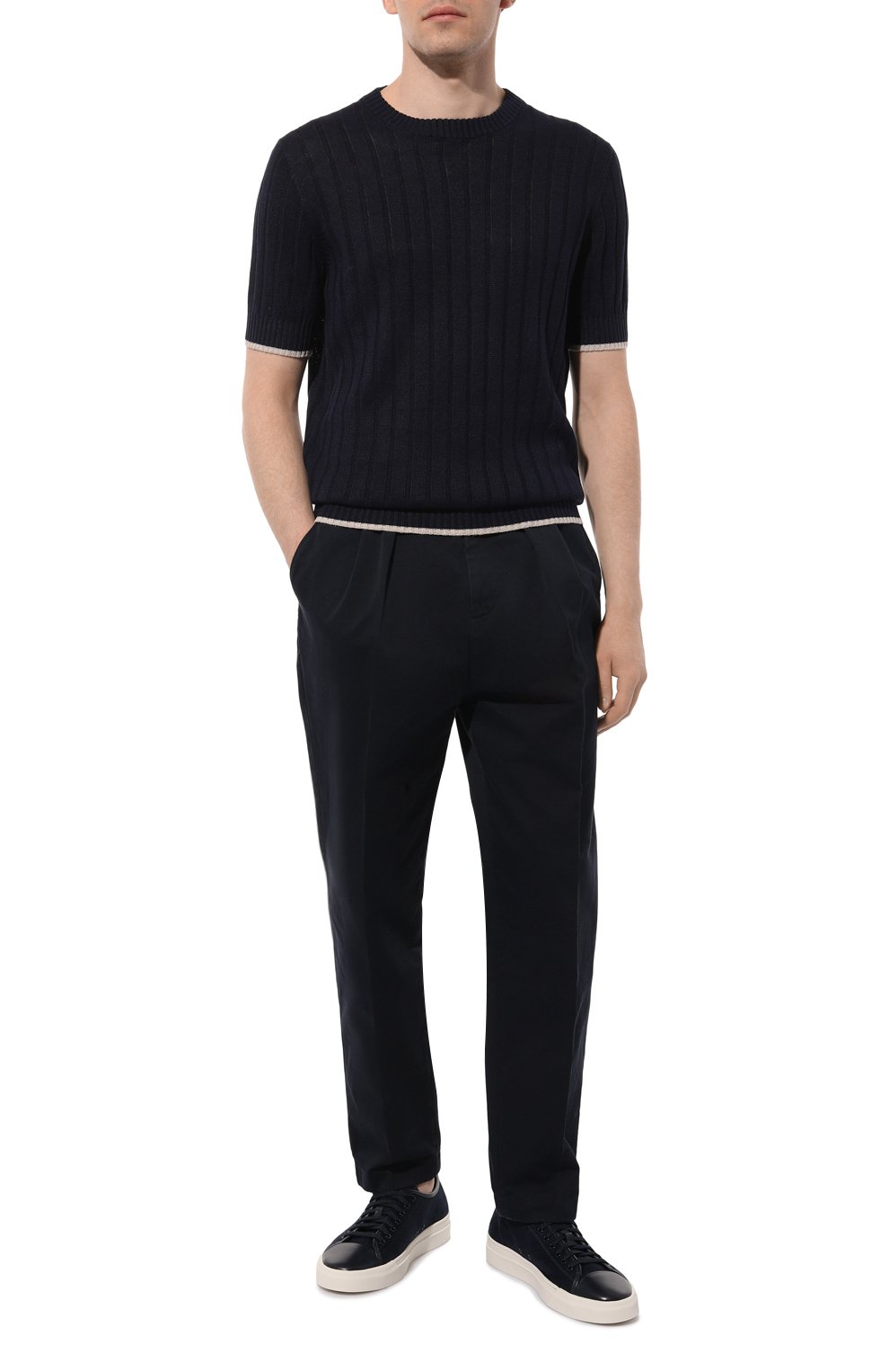 Джемпер изо льна и хлопка BRUNELLO CUCINELLI, арт. M2L70B2273, фото 2