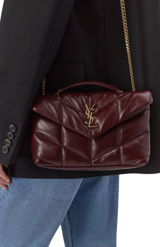 Сумка Puffer Loulou Saint Laurent 759337/AAFFA Бордовый  759337/AAFFA Фото 2