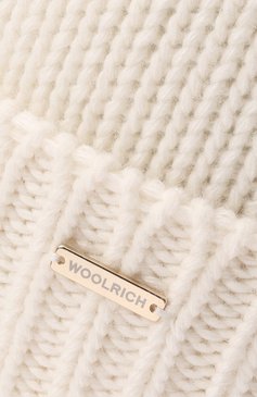 Детского шапка WOOLRICH кремвого цвета, арт. CFWKAC0112FR/UF0603 | Фото 3 (Материал: Текстиль, Шерсть, Вискоза, Синтетический материал; Материал сплава: Проставлено; Нос: Не проставлено)